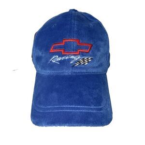 Chevrolet GM Racking Microfurr Vintage Strapback Hat Blue OS